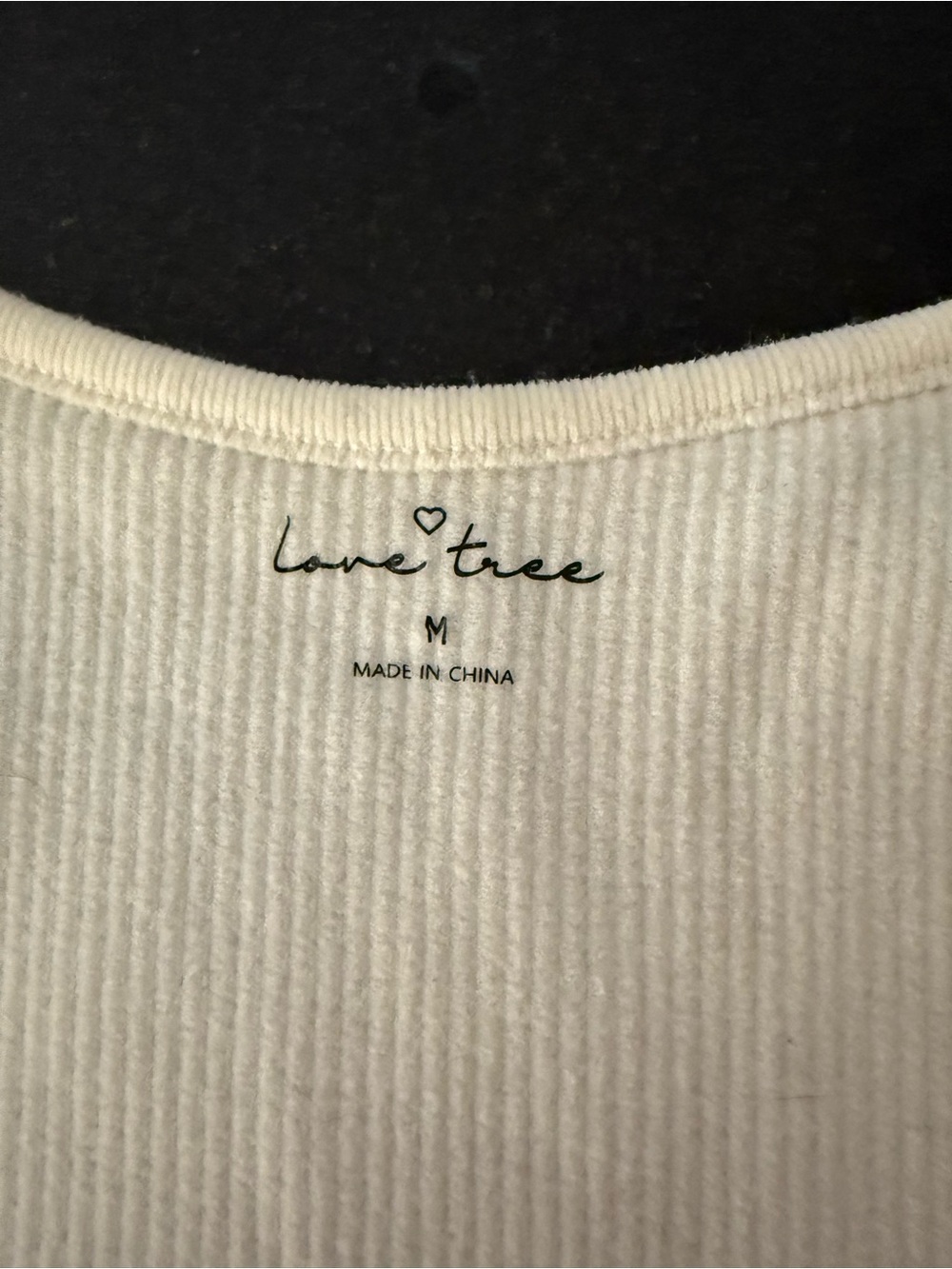 Love Tree Ribbed Tee - crop style - Picture 3 of 7